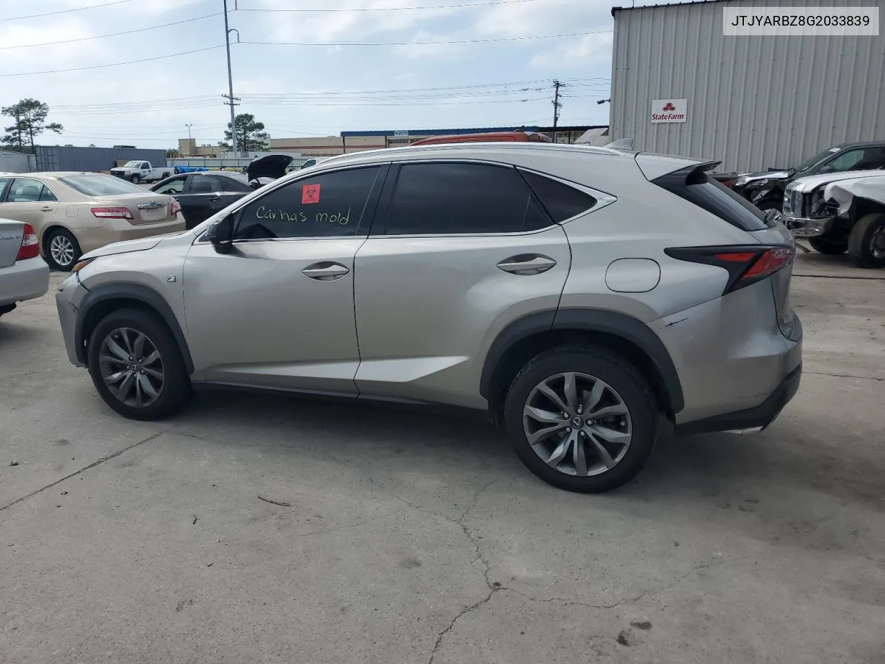 JTJYARBZ8G2033839 2016 Lexus Nx 200T Base