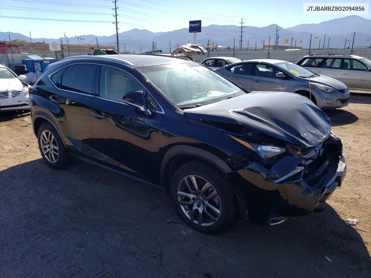 2016 Lexus Nx 200T Base VIN: JTJBARBZ8G2094856 Lot: 73211044