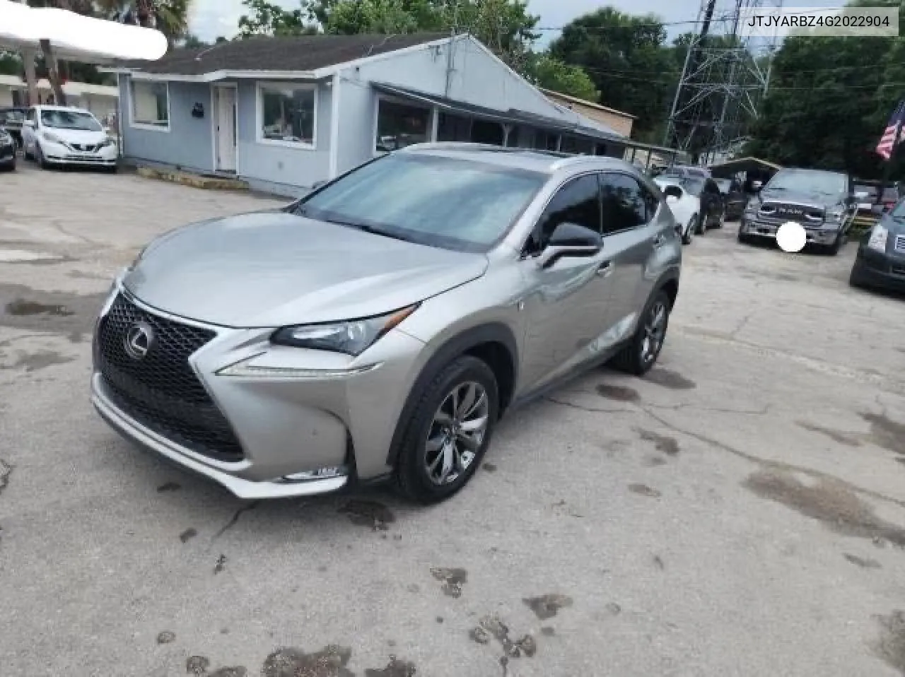 2016 Lexus Nx 200T Base VIN: JTJYARBZ4G2022904 Lot: 73385444