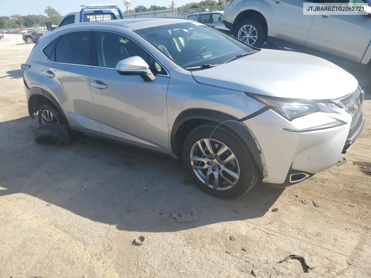 2016 Lexus Nx 200T Base VIN: JTJBARBZ1G2062721 Lot: 73561524