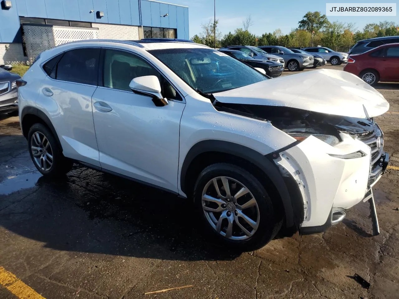 2016 Lexus Nx 200T Base VIN: JTJBARBZ8G2089365 Lot: 73731694