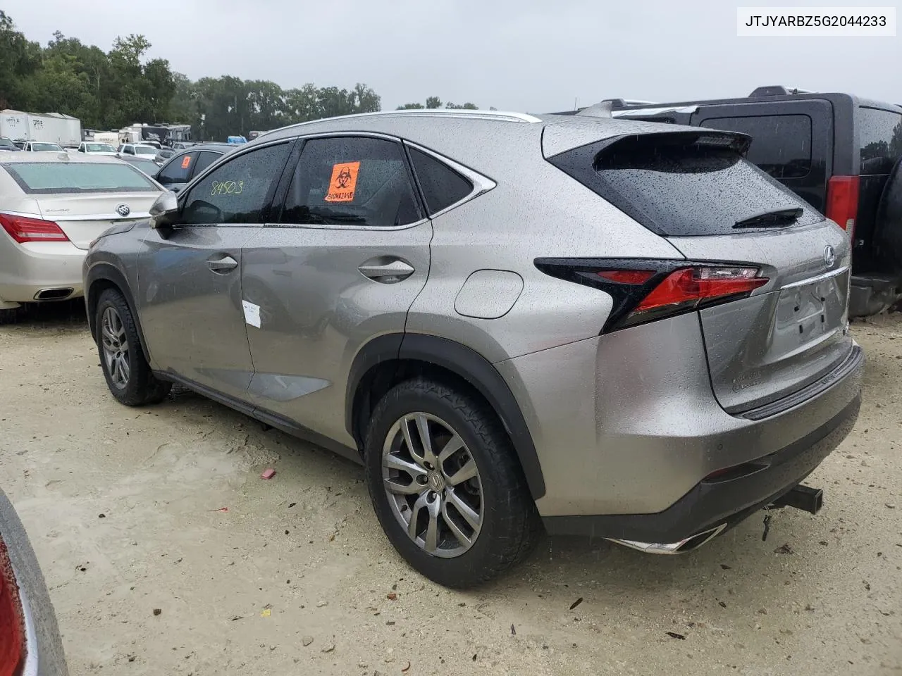 2016 Lexus Nx 200T Base VIN: JTJYARBZ5G2044233 Lot: 73932614