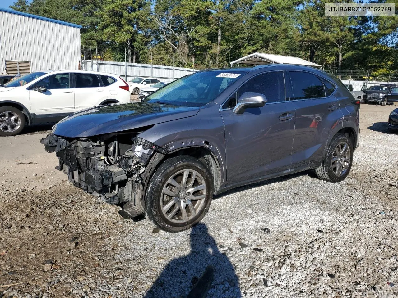 2016 Lexus Nx 200T Base VIN: JTJBARBZ1G2052769 Lot: 74303044