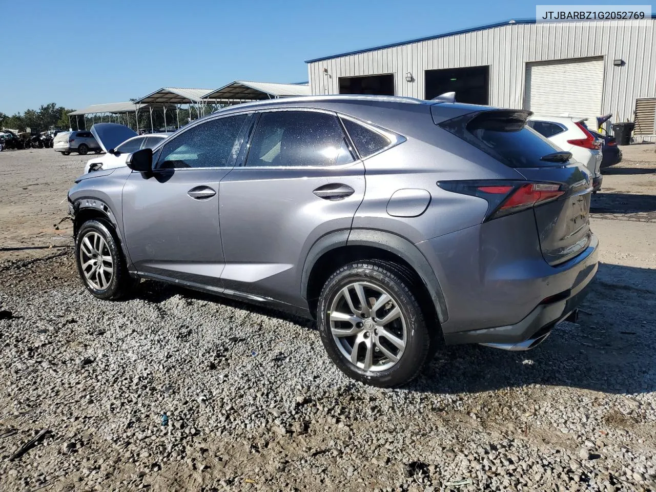 2016 Lexus Nx 200T Base VIN: JTJBARBZ1G2052769 Lot: 74303044