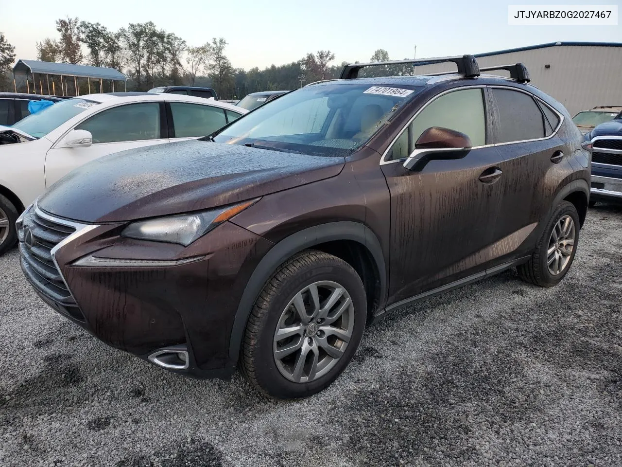 2016 Lexus Nx 200T Base VIN: JTJYARBZ0G2027467 Lot: 74701954