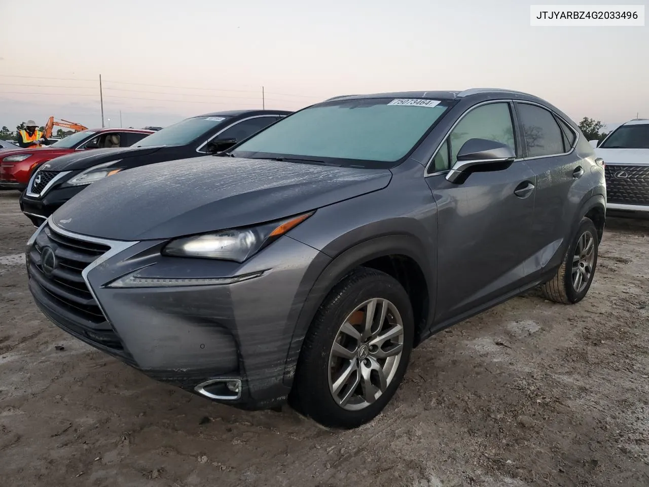 2016 Lexus Nx 200T Base VIN: JTJYARBZ4G2033496 Lot: 75073464