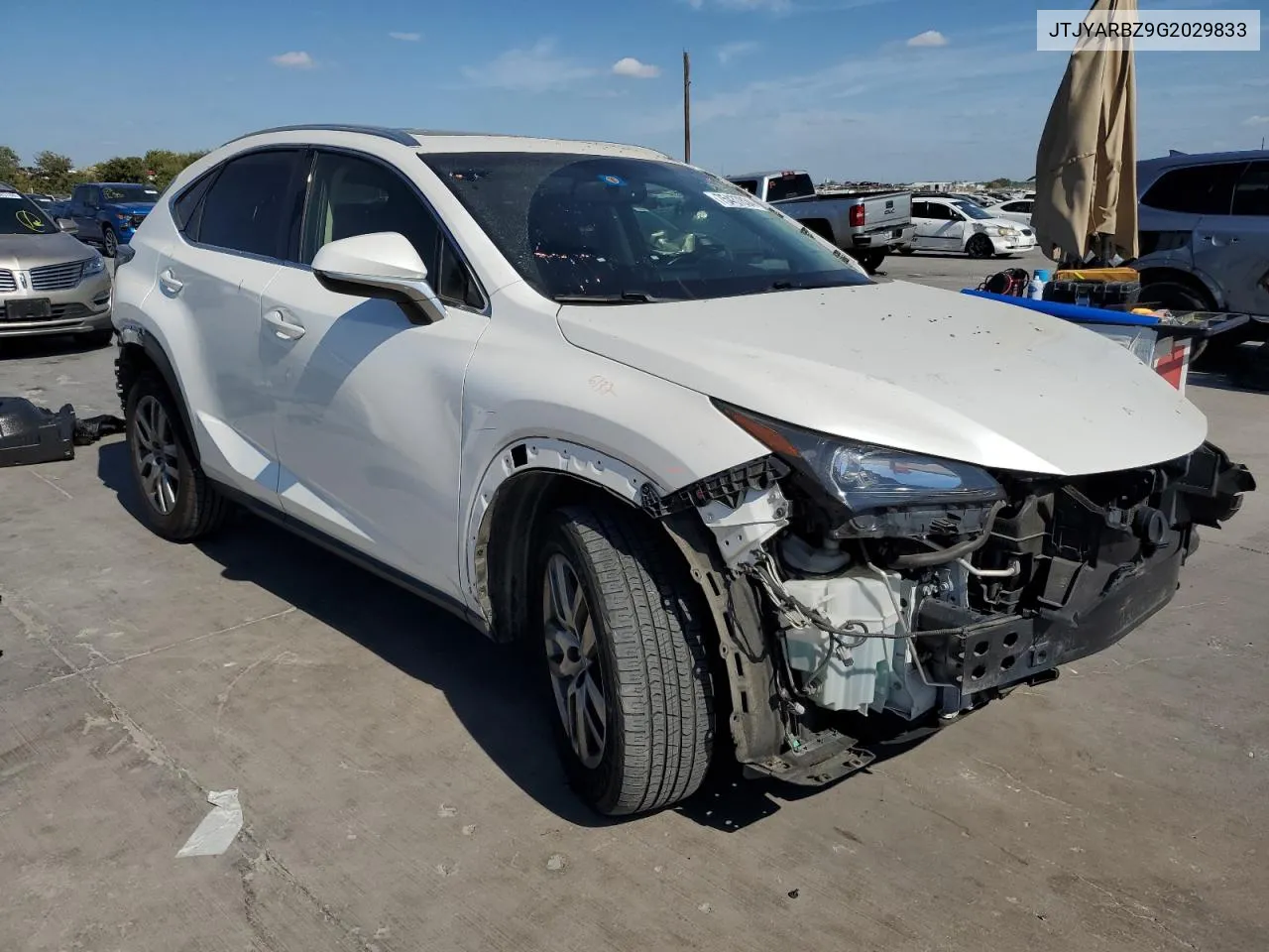 2016 Lexus Nx 200T Base VIN: JTJYARBZ9G2029833 Lot: 75437834