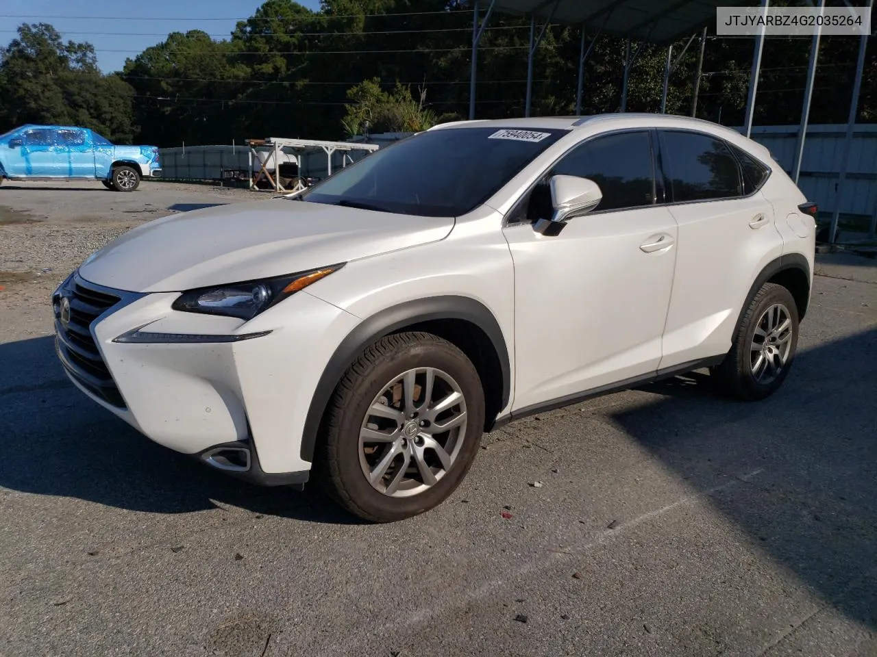 2016 Lexus Nx 200T Base VIN: JTJYARBZ4G2035264 Lot: 75940054