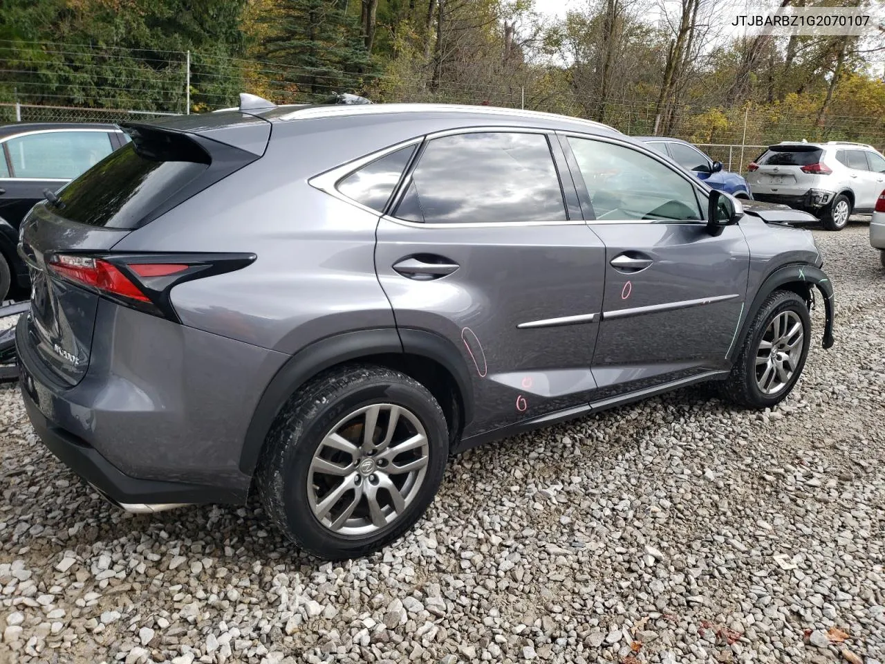 2016 Lexus Nx 200T Base VIN: JTJBARBZ1G2070107 Lot: 76035544