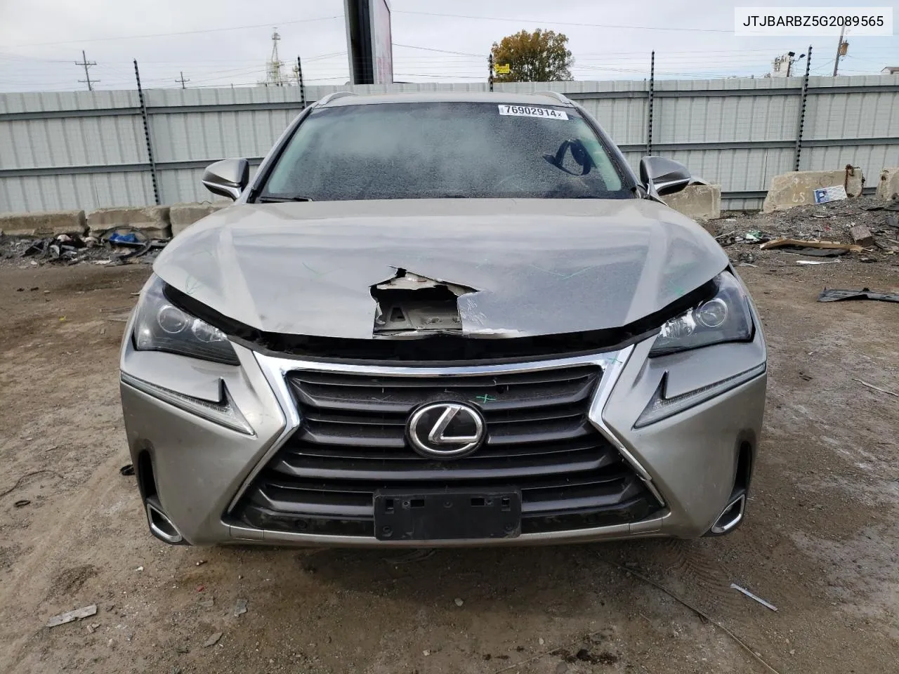 2016 Lexus Nx 200T Base VIN: JTJBARBZ5G2089565 Lot: 76902914