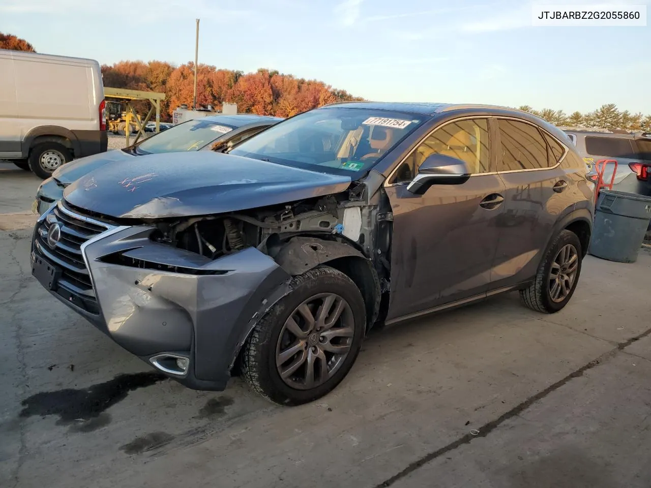 2016 Lexus Nx 200T Base VIN: JTJBARBZ2G2055860 Lot: 77191754