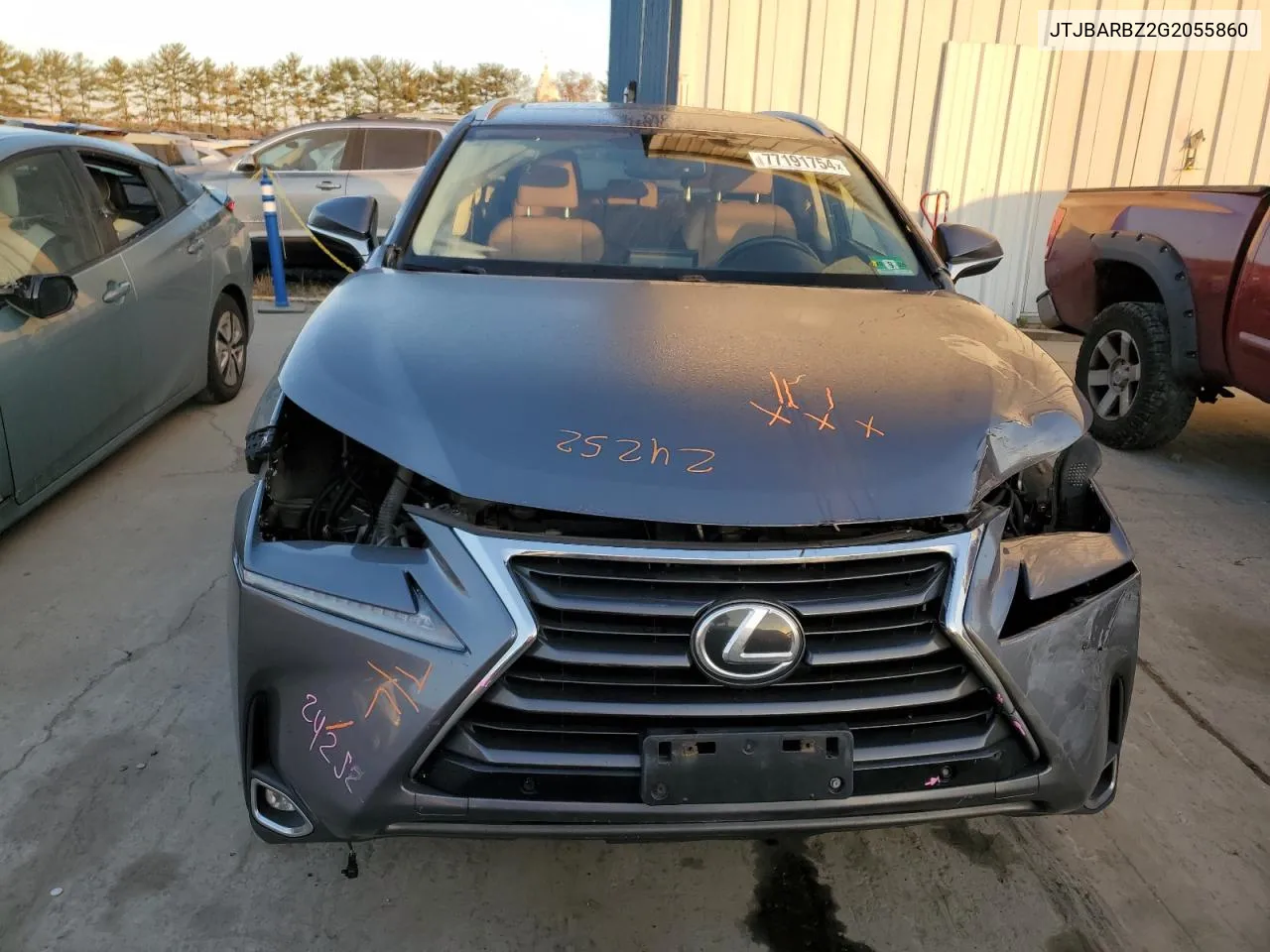 2016 Lexus Nx 200T Base VIN: JTJBARBZ2G2055860 Lot: 77191754