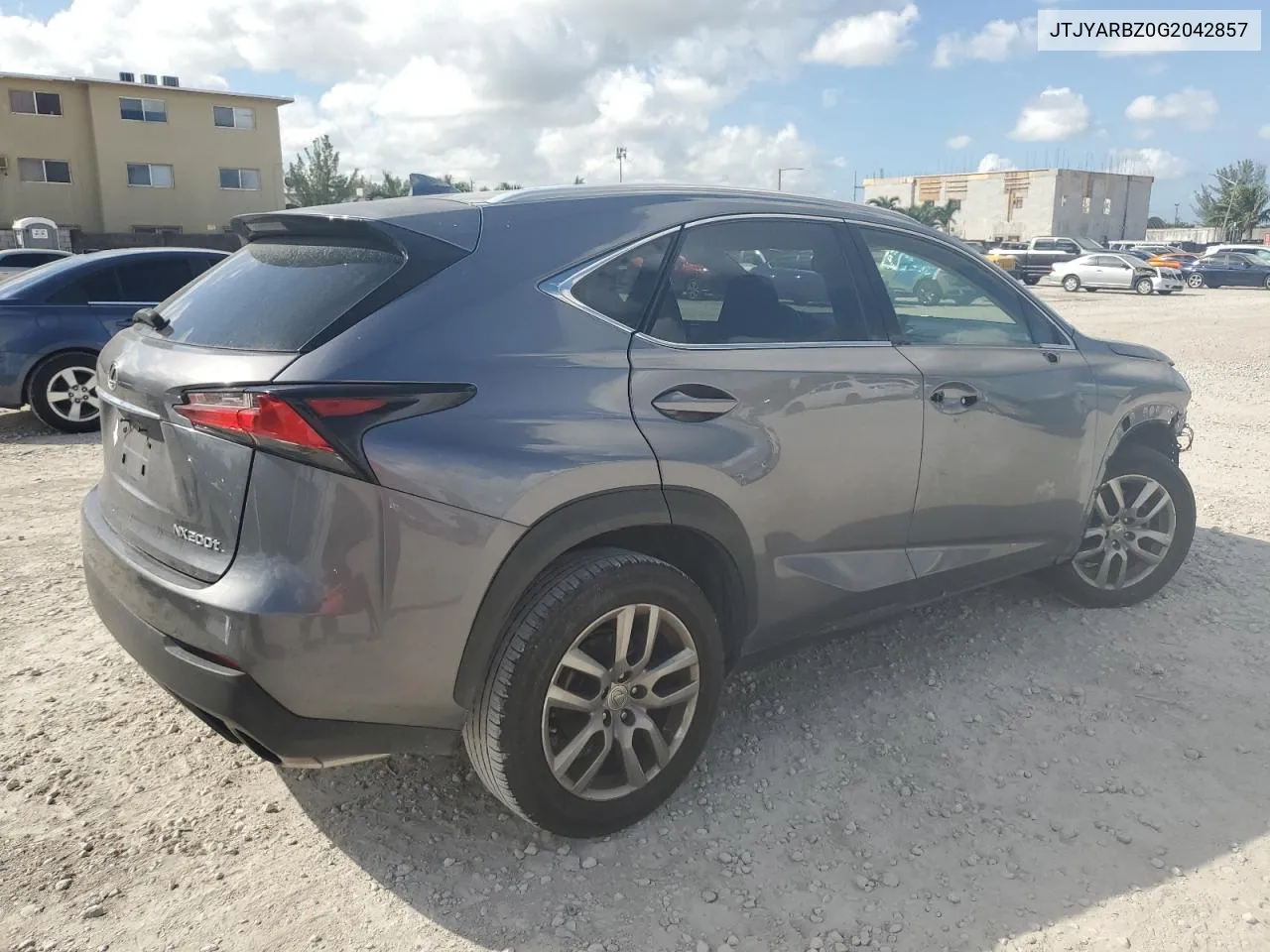 2016 Lexus Nx 200T Base VIN: JTJYARBZ0G2042857 Lot: 77217154