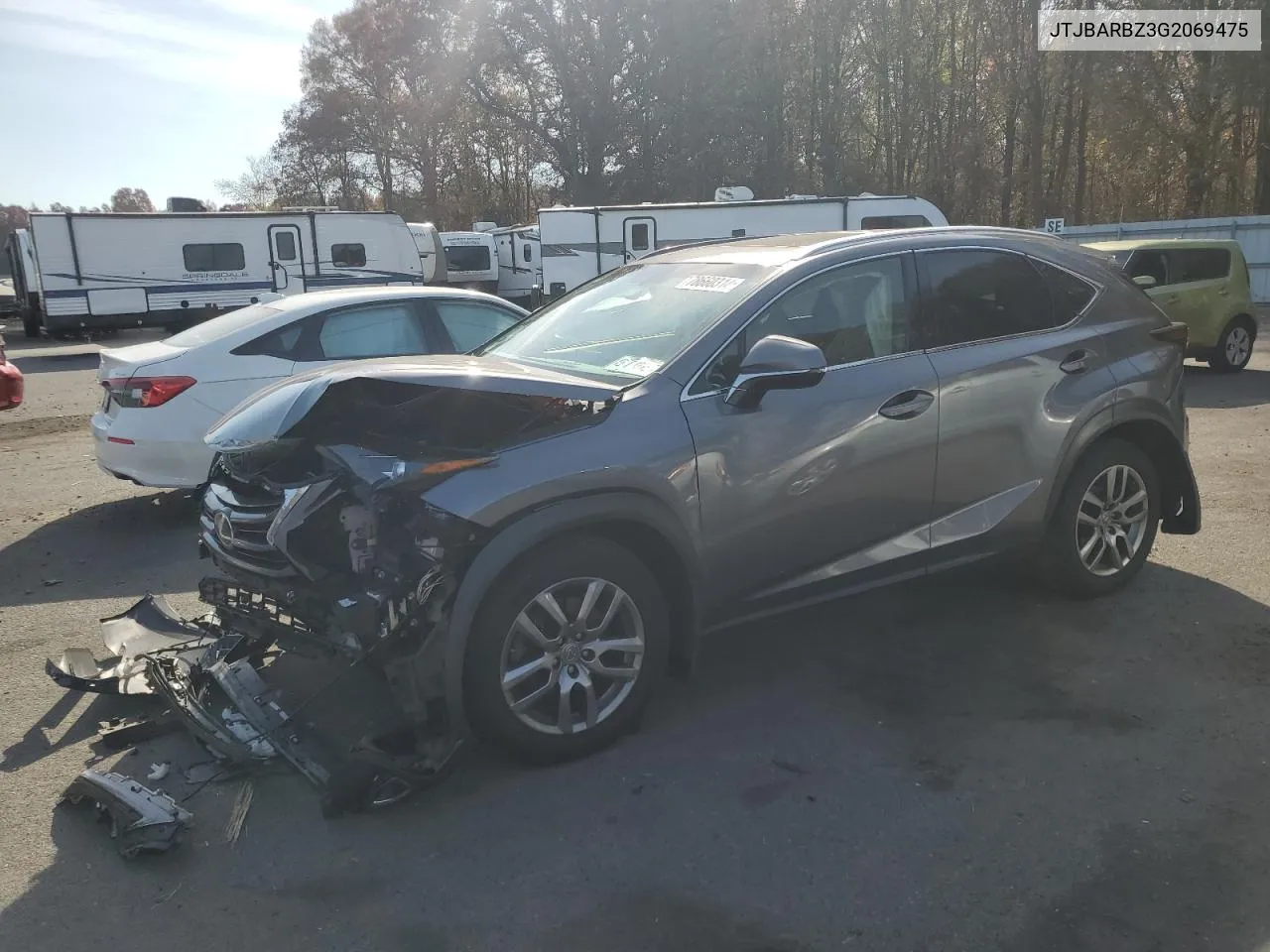 2016 Lexus Nx 200T Base VIN: JTJBARBZ3G2069475 Lot: 78660314