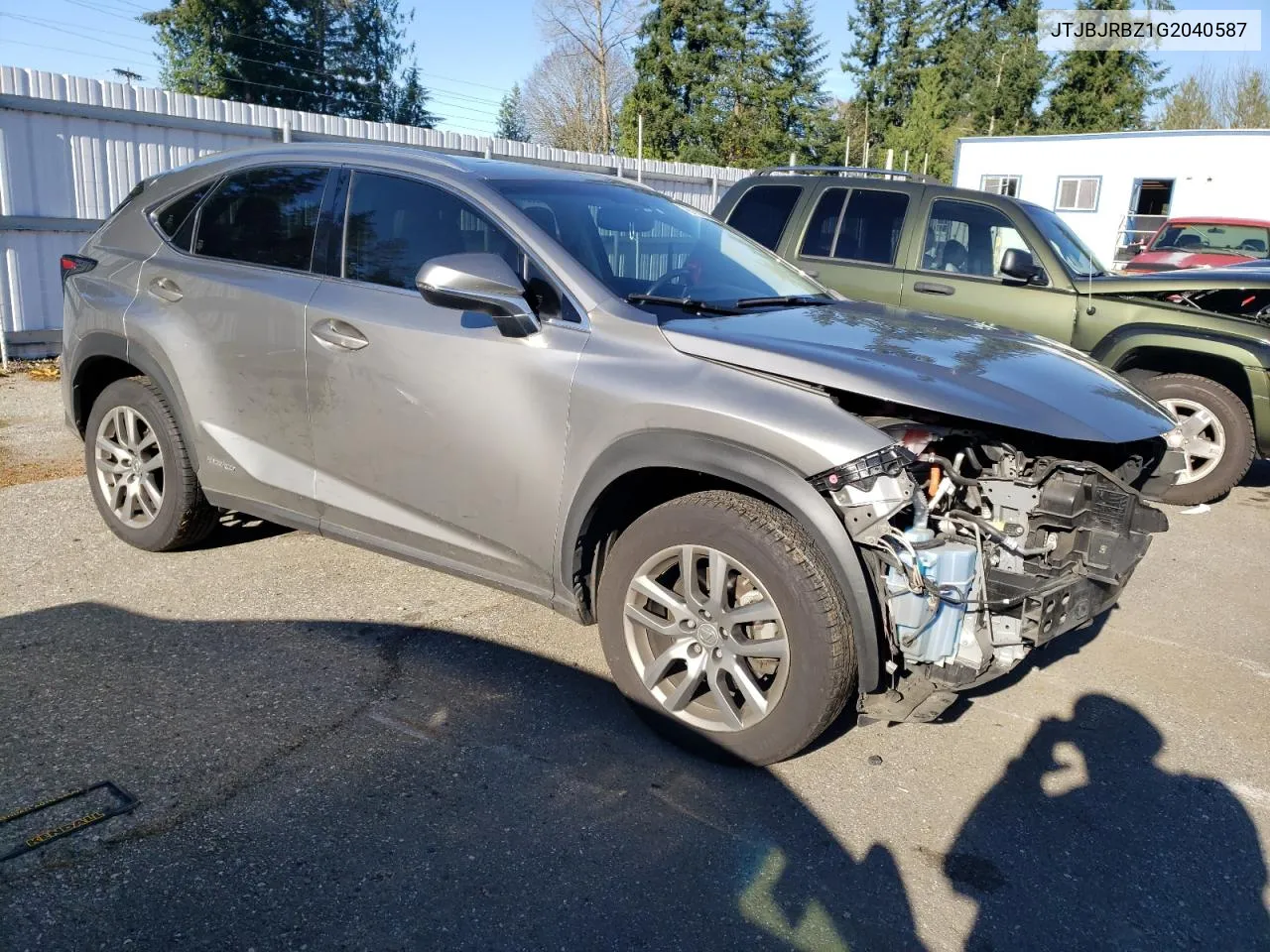 2016 Lexus Nx 300H VIN: JTJBJRBZ1G2040587 Lot: 79770774