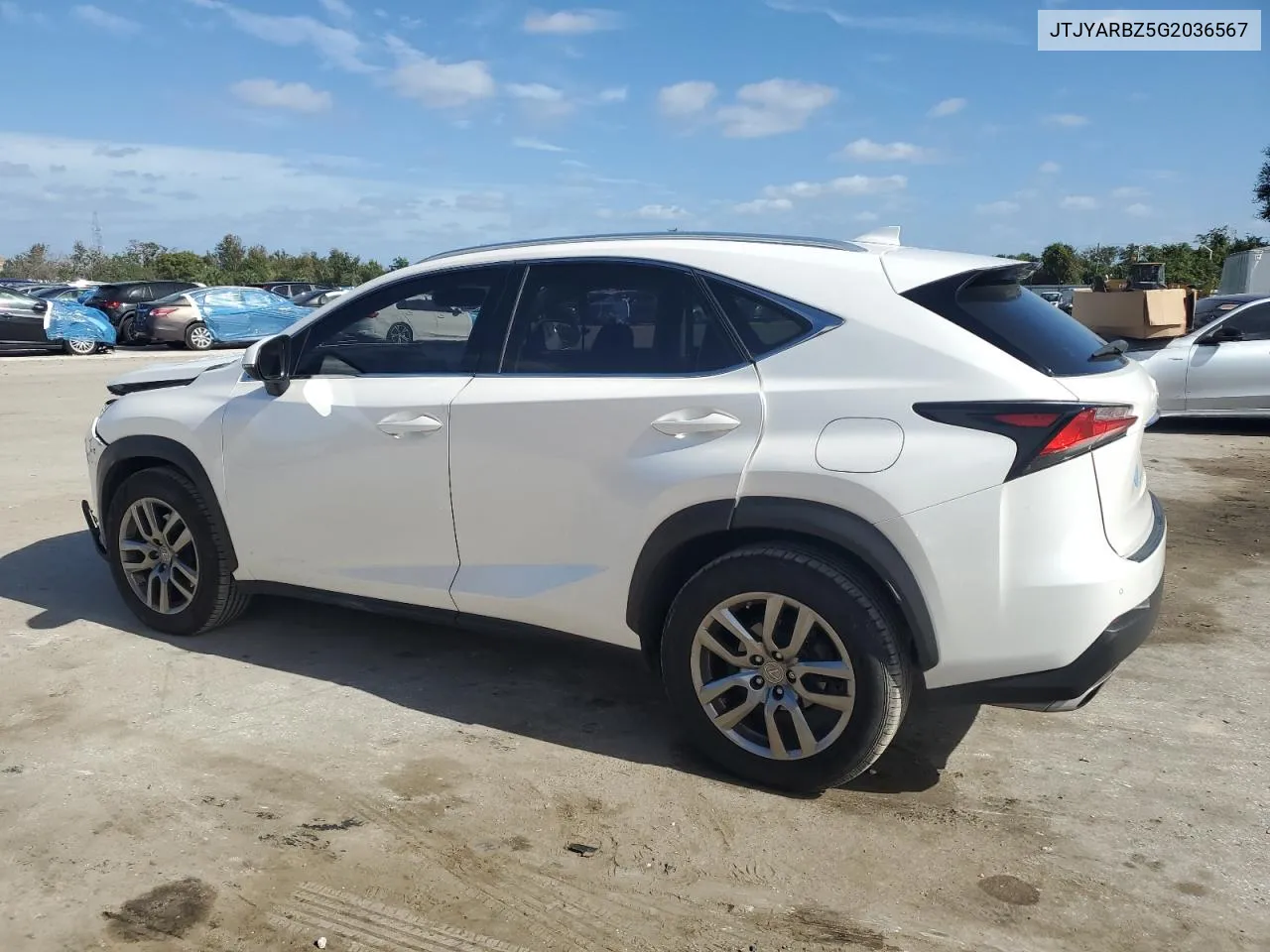 2016 Lexus Nx 200T Base VIN: JTJYARBZ5G2036567 Lot: 80800254