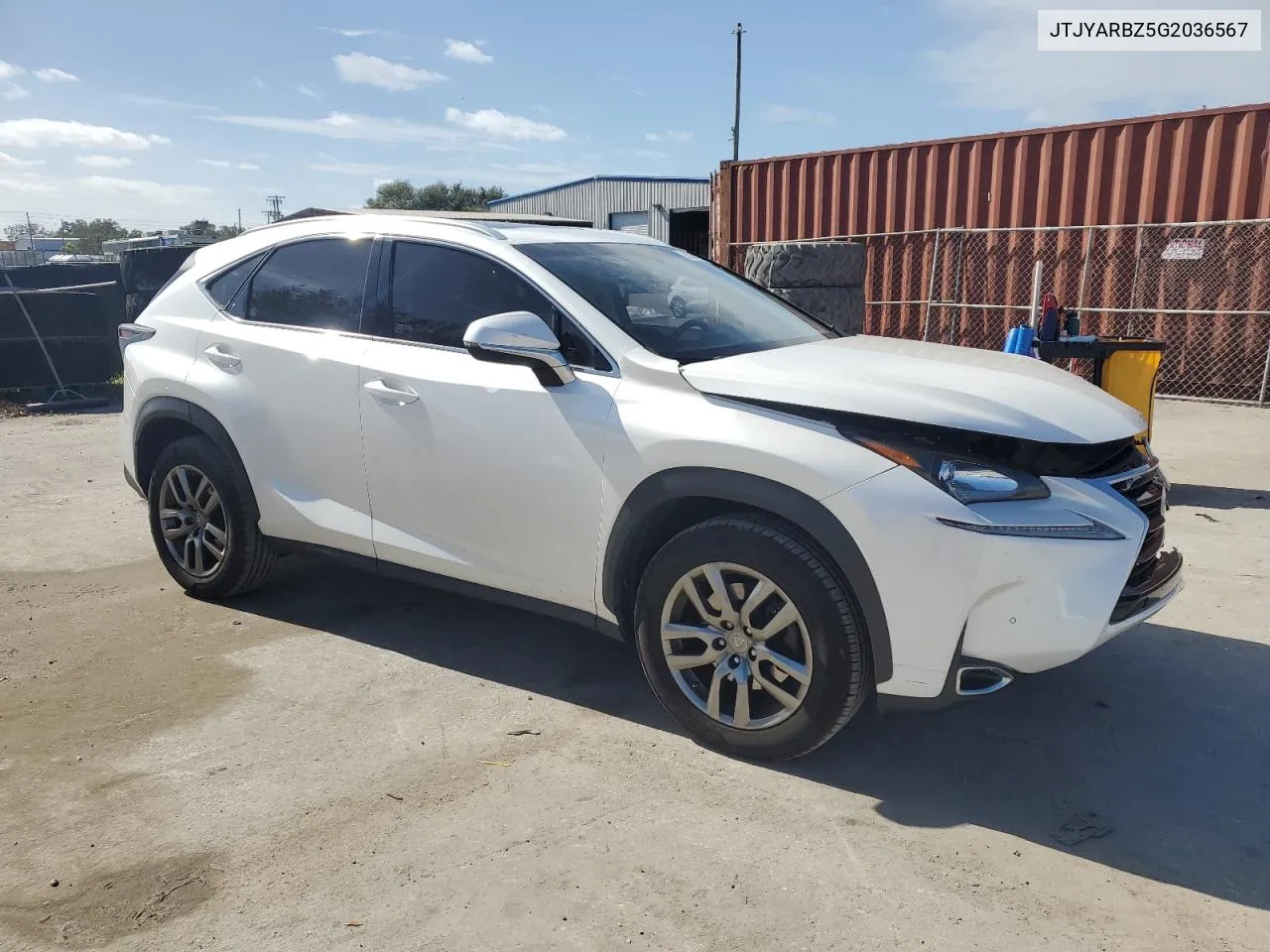 2016 Lexus Nx 200T Base VIN: JTJYARBZ5G2036567 Lot: 80800254