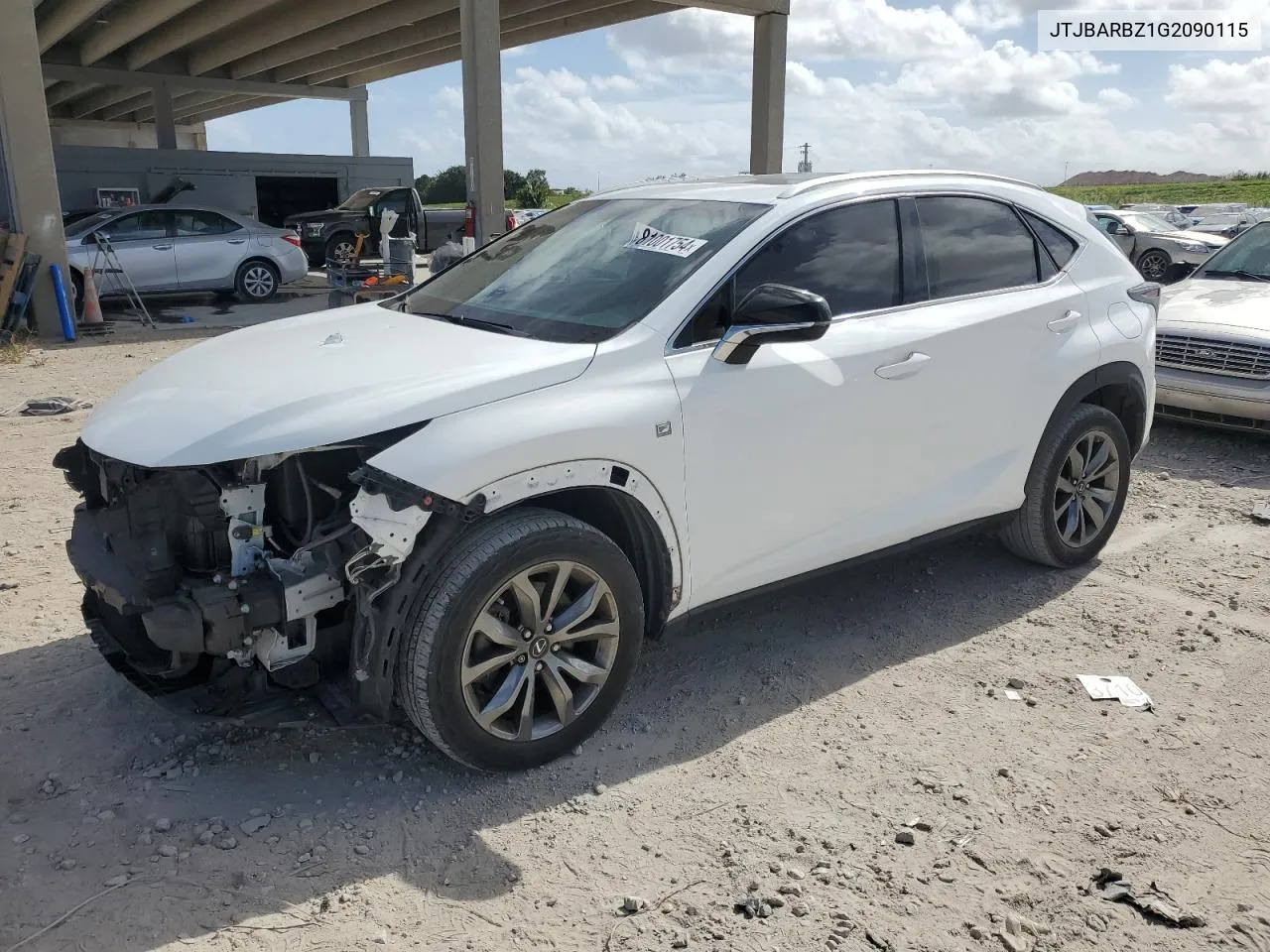 2016 Lexus Nx 200T Base VIN: JTJBARBZ1G2090115 Lot: 81001754