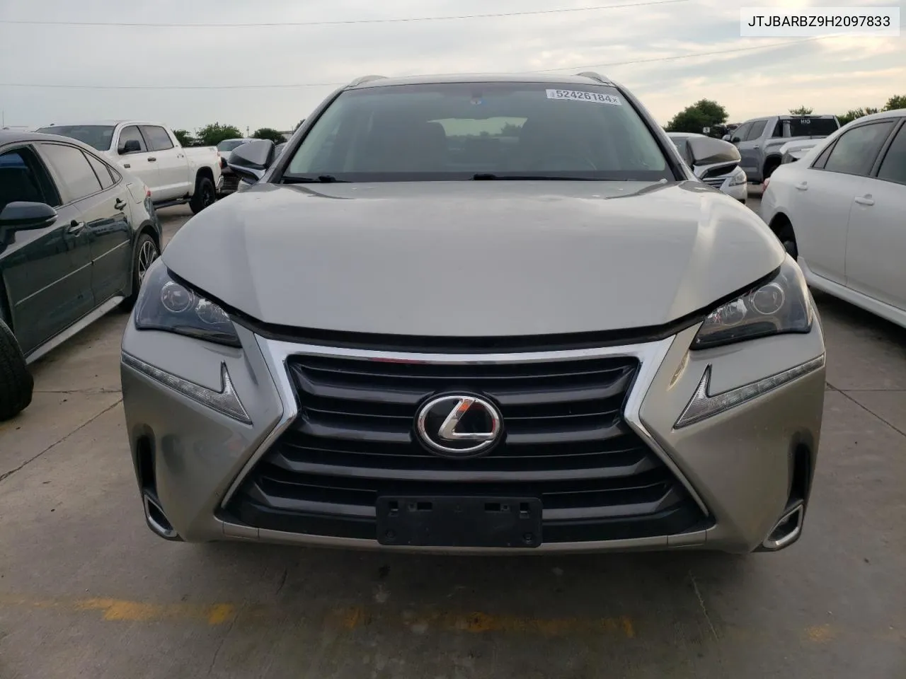 2017 Lexus Nx 200T Base VIN: JTJBARBZ9H2097833 Lot: 52426184