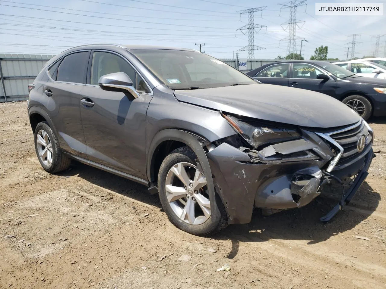 2017 Lexus Nx 200T Base VIN: JTJBARBZ1H2117749 Lot: 56731704