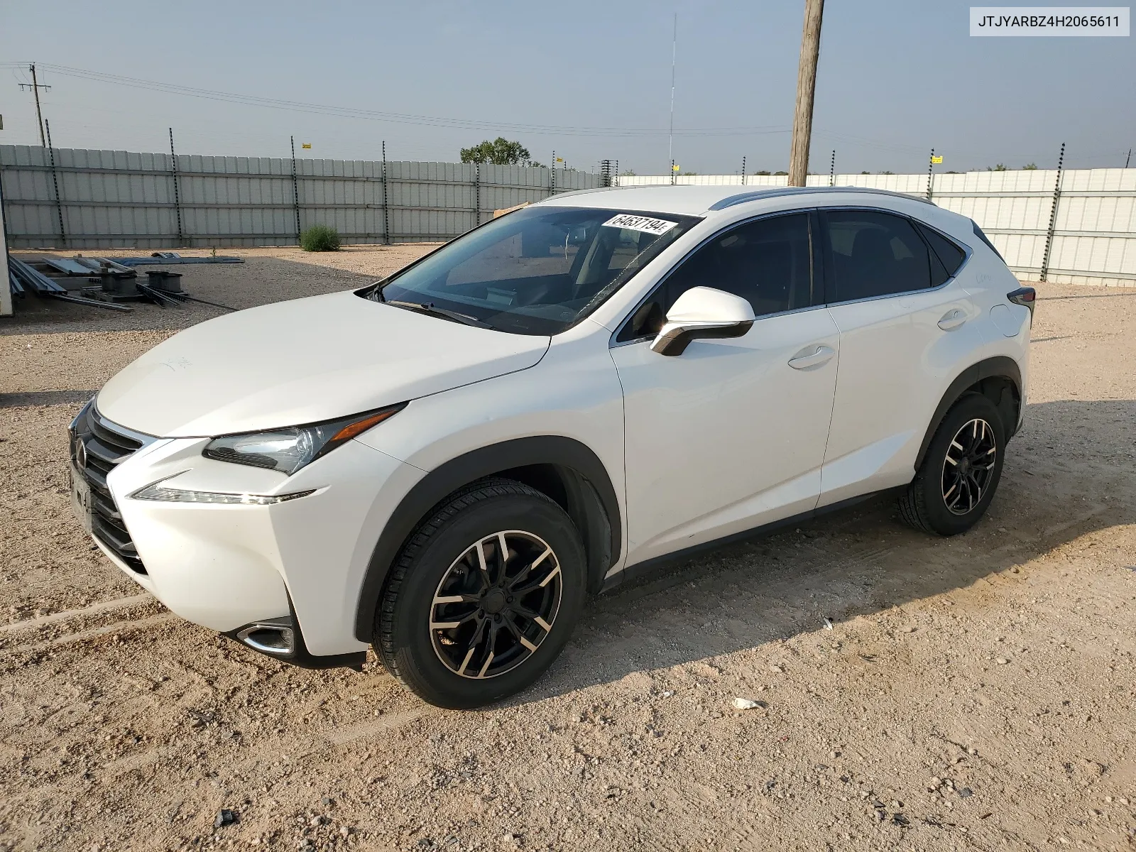 2017 Lexus Nx 200T Base VIN: JTJYARBZ4H2065611 Lot: 64637194