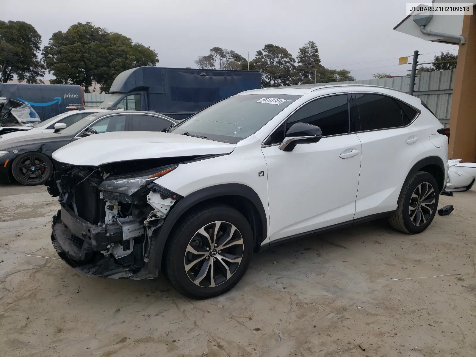 2017 Lexus Nx 200T Base VIN: JTJBARBZ1H2109618 Lot: 66143744