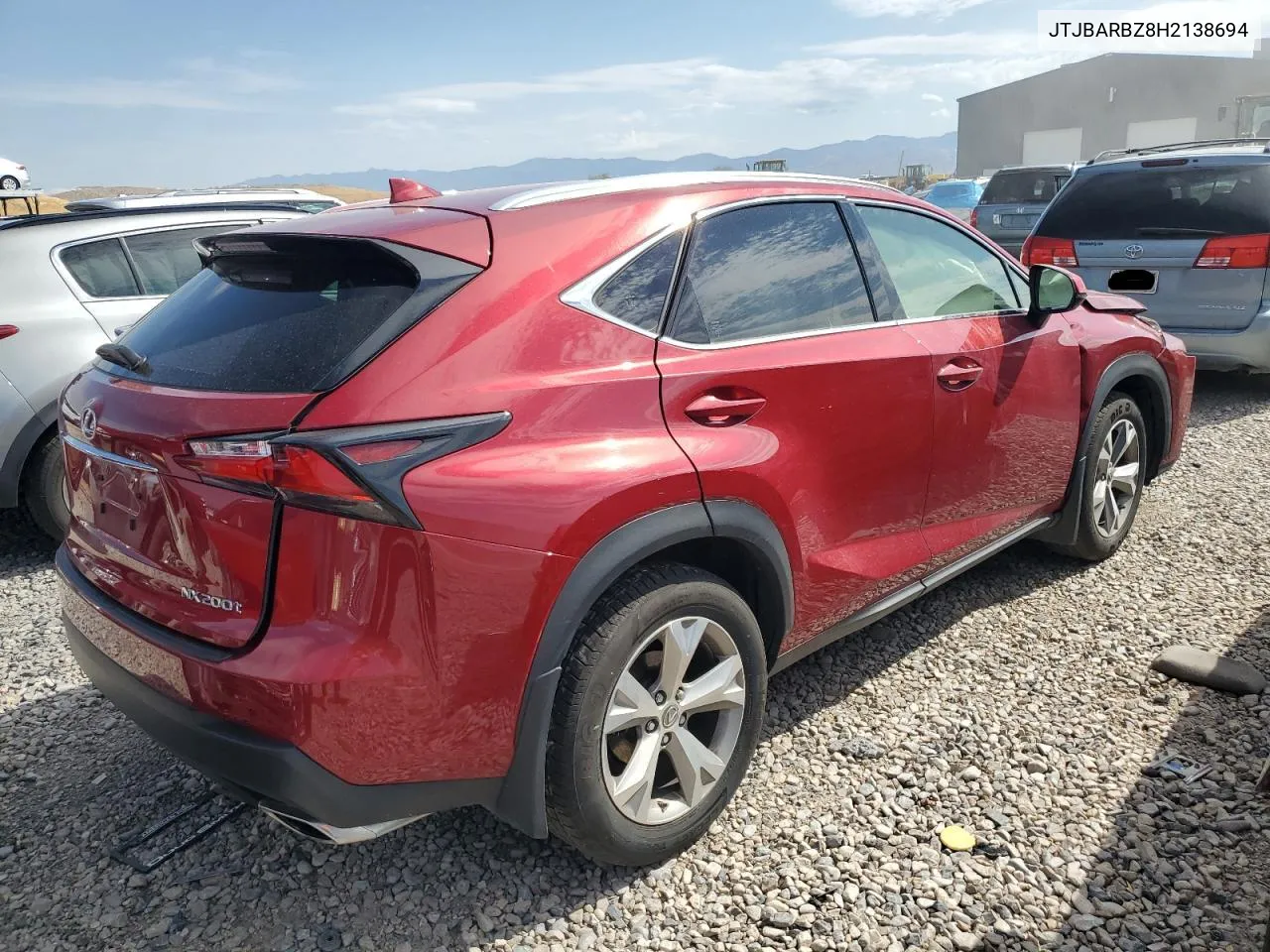 JTJBARBZ8H2138694 2017 Lexus Nx 200T Base