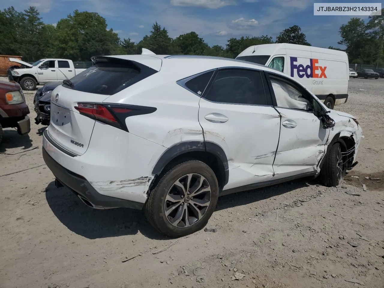 2017 Lexus Nx 200T Base VIN: JTJBARBZ3H2143334 Lot: 67174294