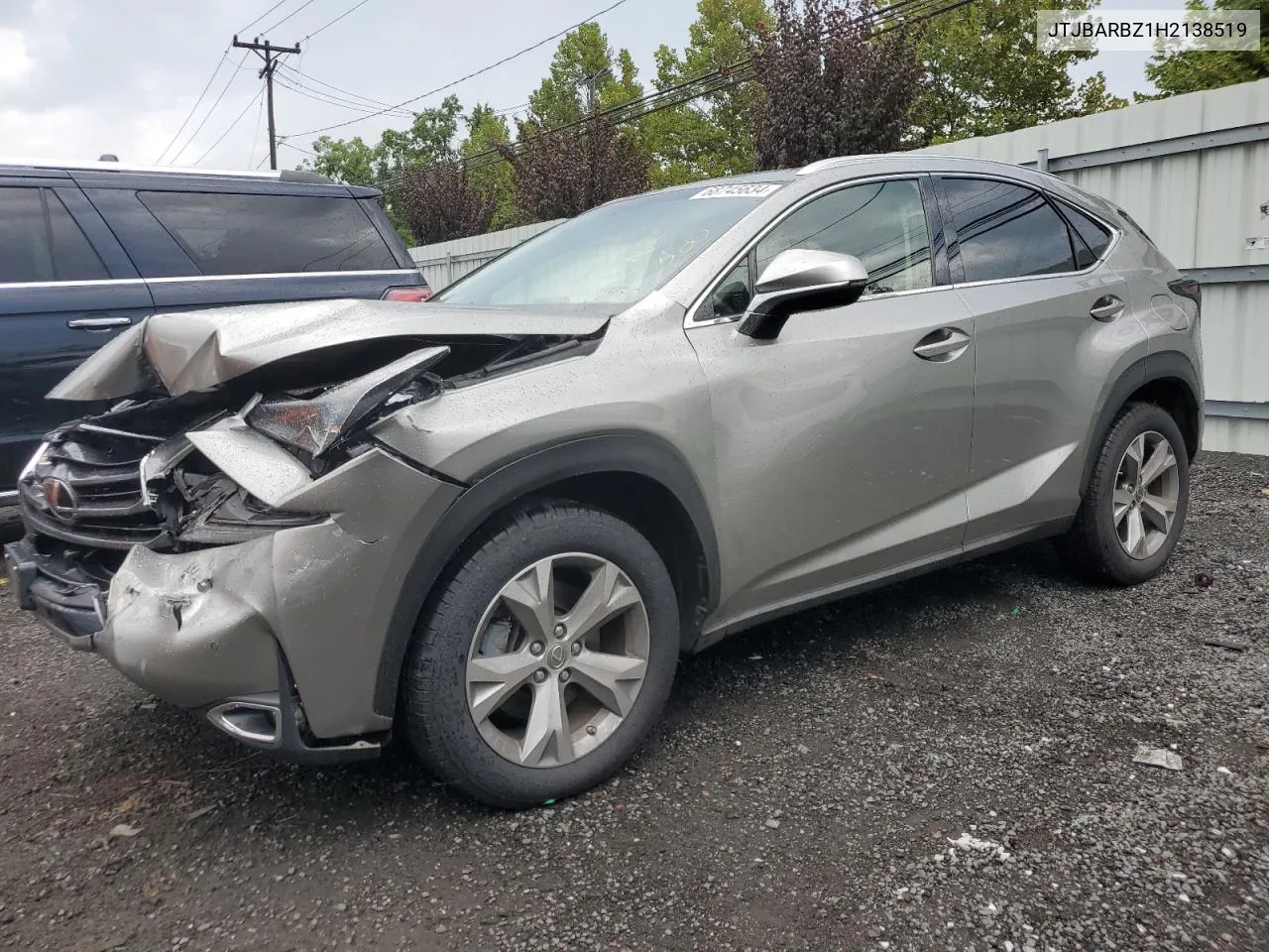 2017 Lexus Nx 200T Base VIN: JTJBARBZ1H2138519 Lot: 68745634