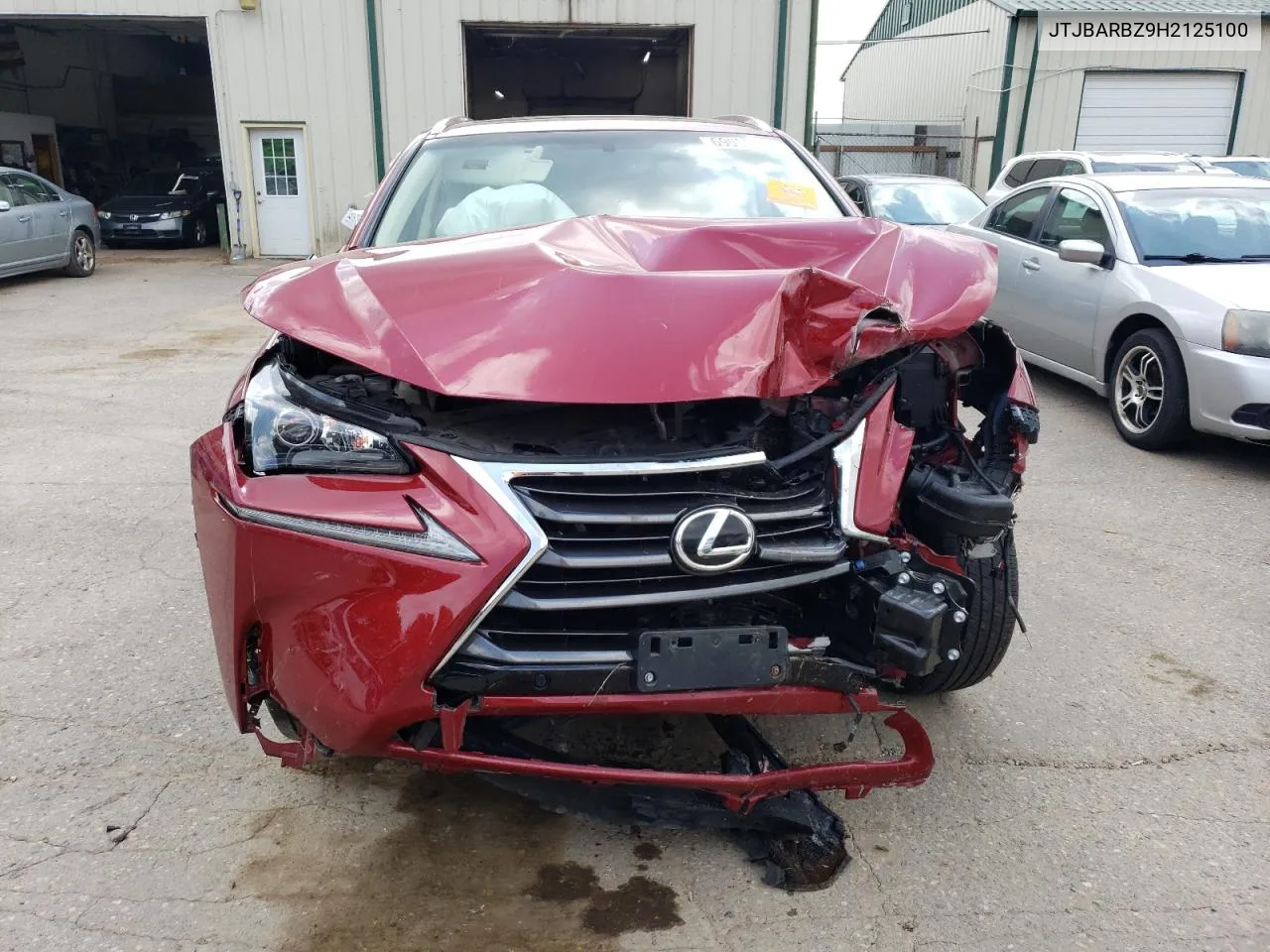 2017 Lexus Nx 200T Base VIN: JTJBARBZ9H2125100 Lot: 69063634