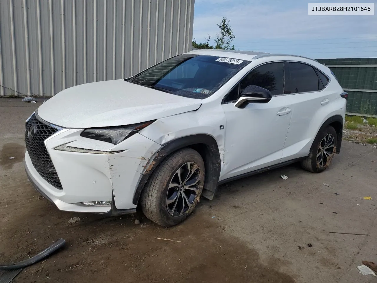 2017 Lexus Nx 200T Base VIN: JTJBARBZ8H2101645 Lot: 69276594