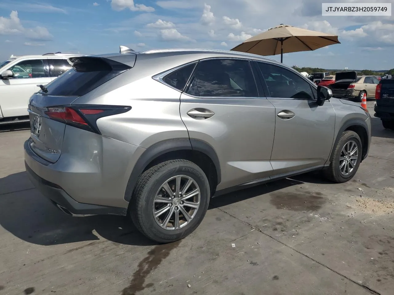 JTJYARBZ3H2059749 2017 Lexus Nx 200T Base