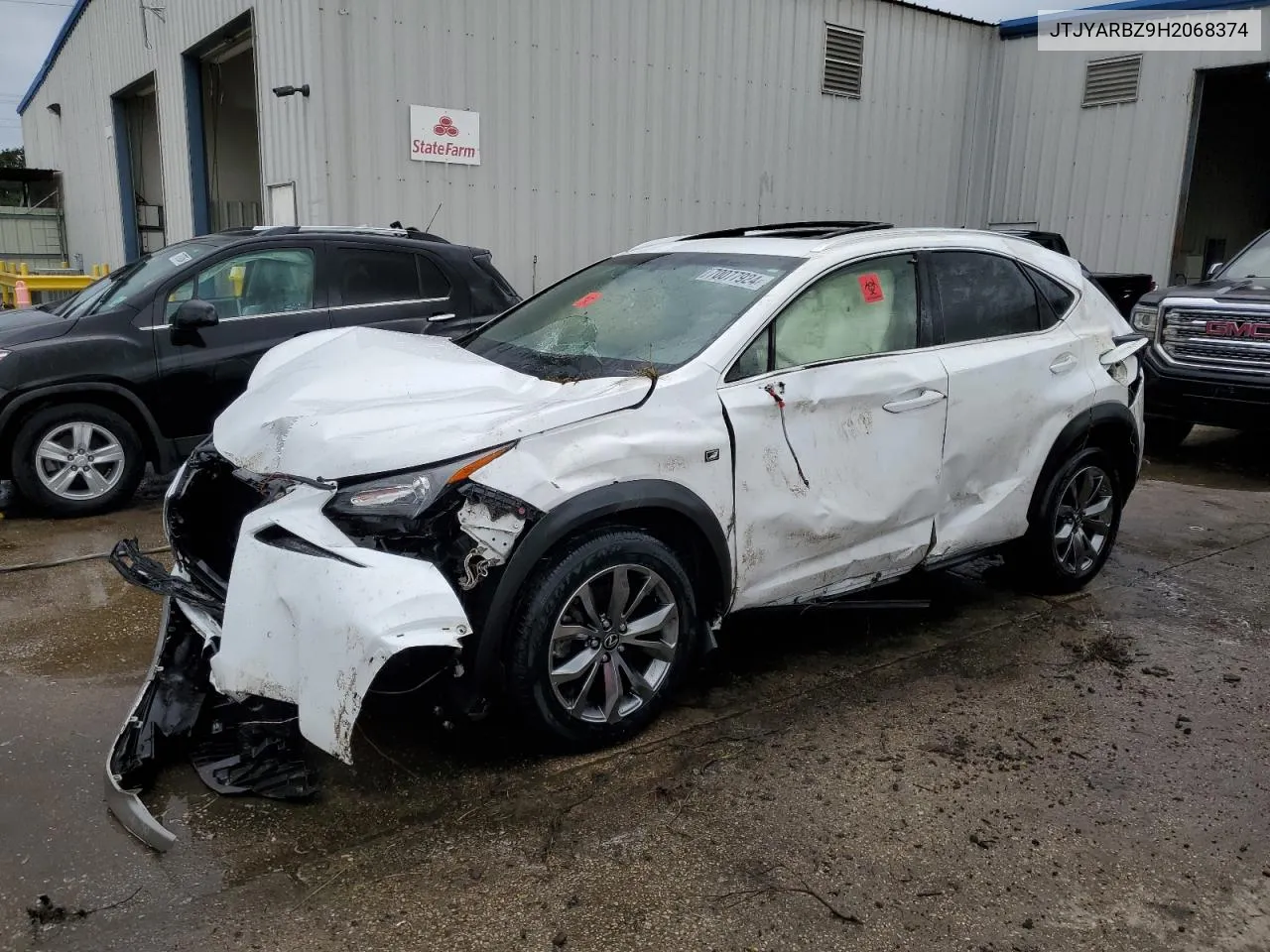 2017 Lexus Nx 200T Base VIN: JTJYARBZ9H2068374 Lot: 70077924