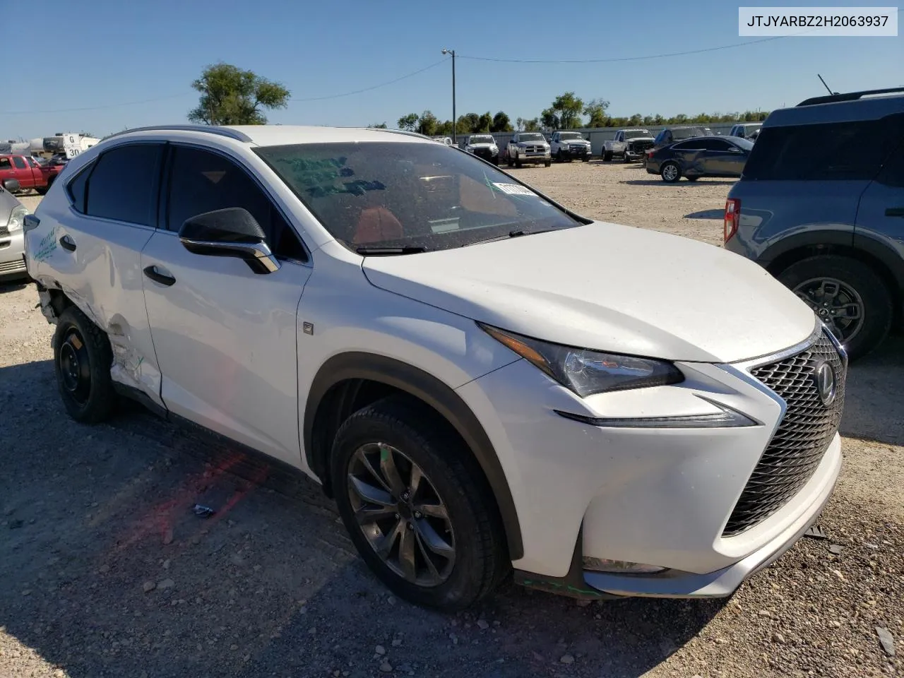 JTJYARBZ2H2063937 2017 Lexus Nx 200T Base