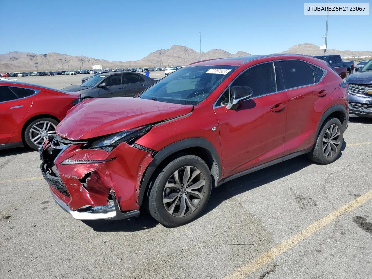 2017 Lexus Nx 200T Base VIN: JTJBARBZ5H2123067 Lot: 72007924