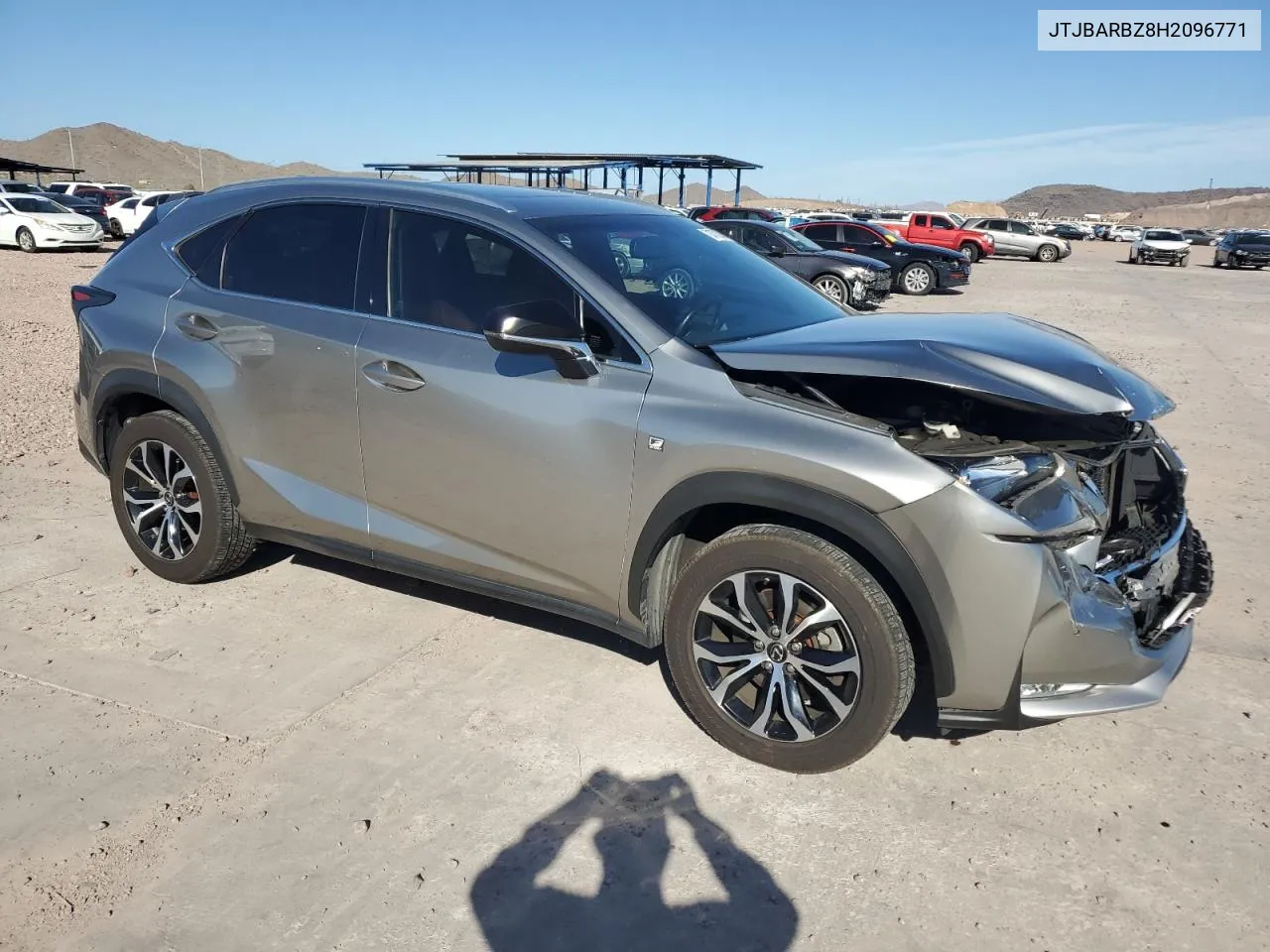 2017 Lexus Nx 200T Base VIN: JTJBARBZ8H2096771 Lot: 72470084