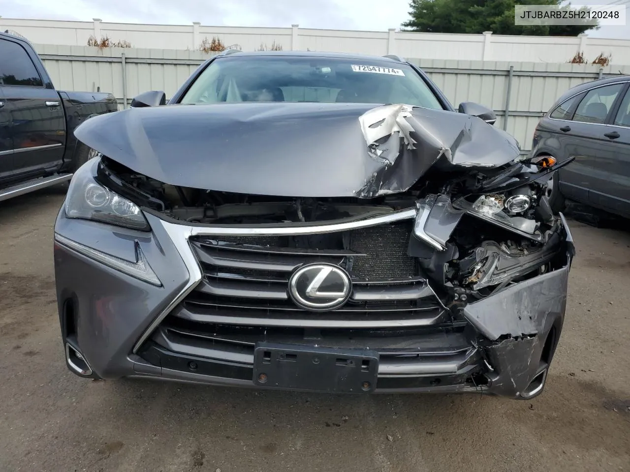 2017 Lexus Nx 200T Base VIN: JTJBARBZ5H2120248 Lot: 72547774