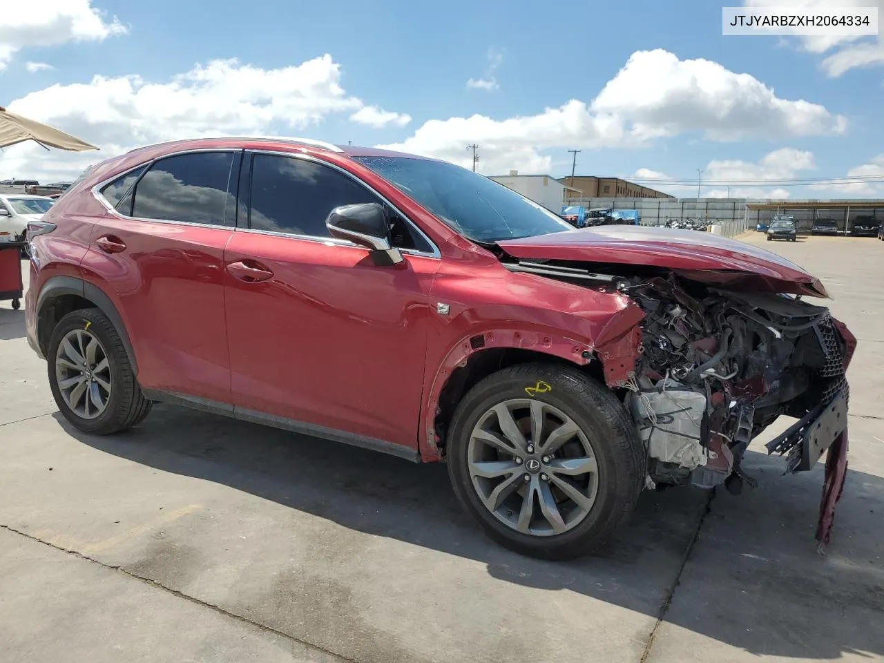 2017 Lexus Nx 200T Base VIN: JTJYARBZXH2064334 Lot: 73006224