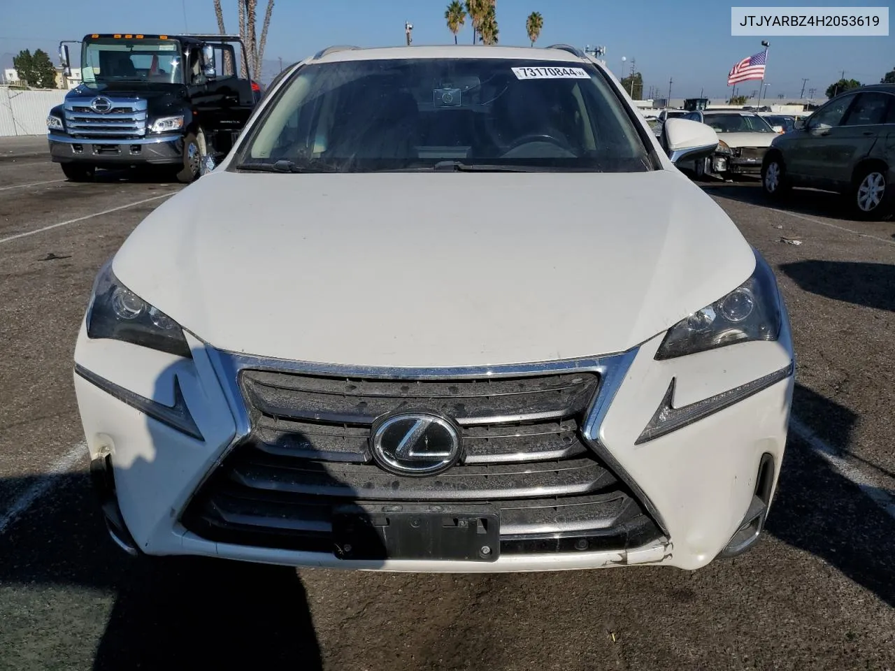 2017 Lexus Nx 200T Base VIN: JTJYARBZ4H2053619 Lot: 73170844