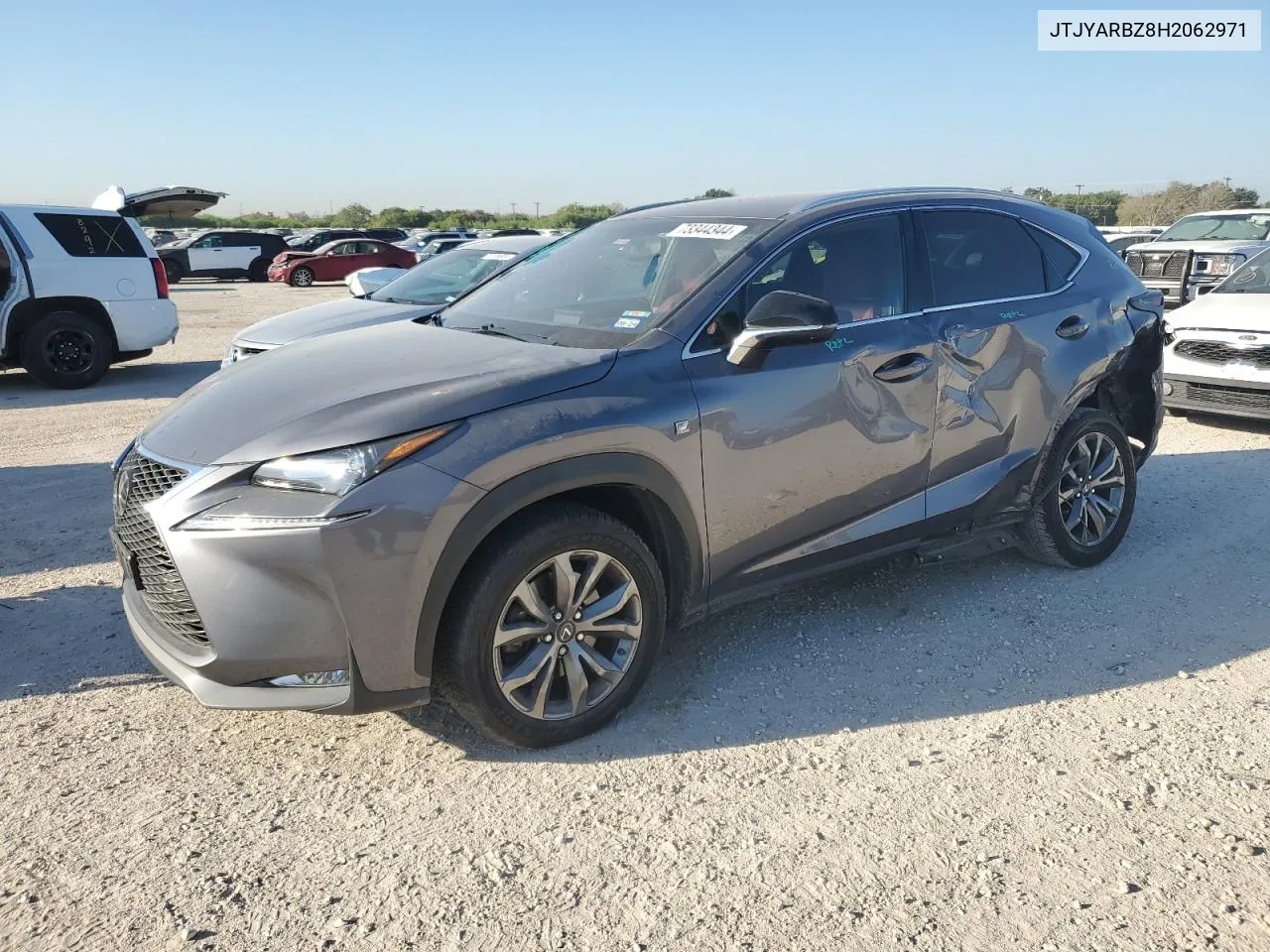 2017 Lexus Nx 200T Base VIN: JTJYARBZ8H2062971 Lot: 73344344