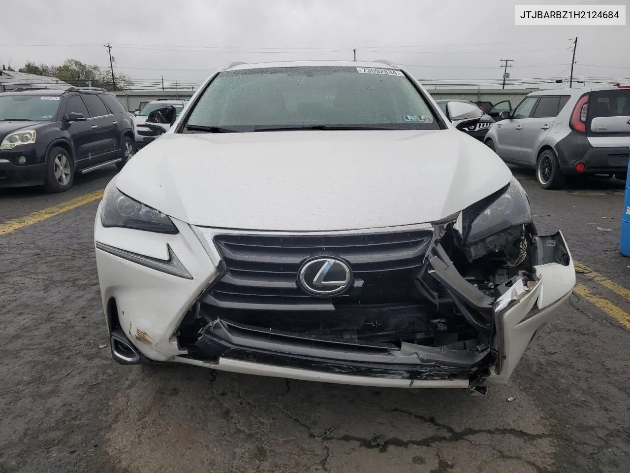 2017 Lexus Nx 200T Base VIN: JTJBARBZ1H2124684 Lot: 73592834