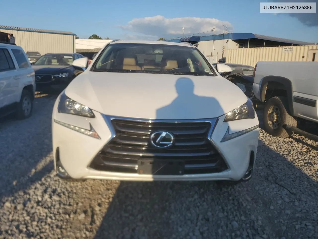 2017 Lexus Nx 200T Base VIN: JTJBARBZ1H2126886 Lot: 73656294