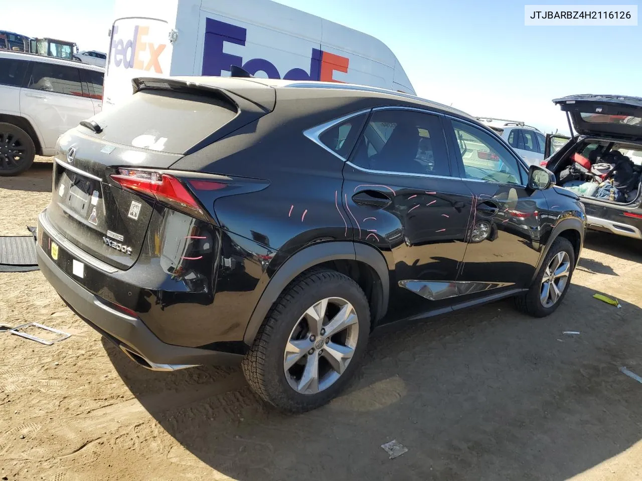 2017 Lexus Nx 200T Base VIN: JTJBARBZ4H2116126 Lot: 73705394