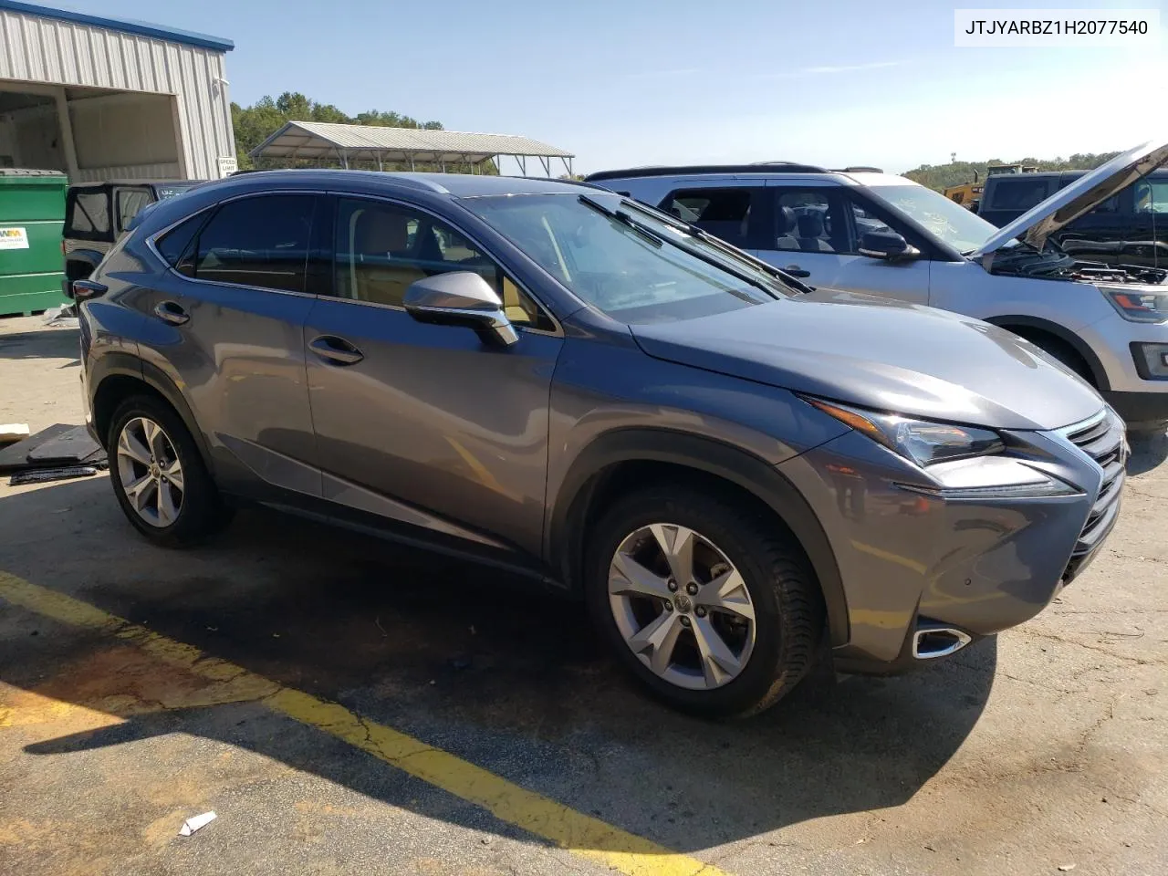 2017 Lexus Nx 200T Base VIN: JTJYARBZ1H2077540 Lot: 73958404