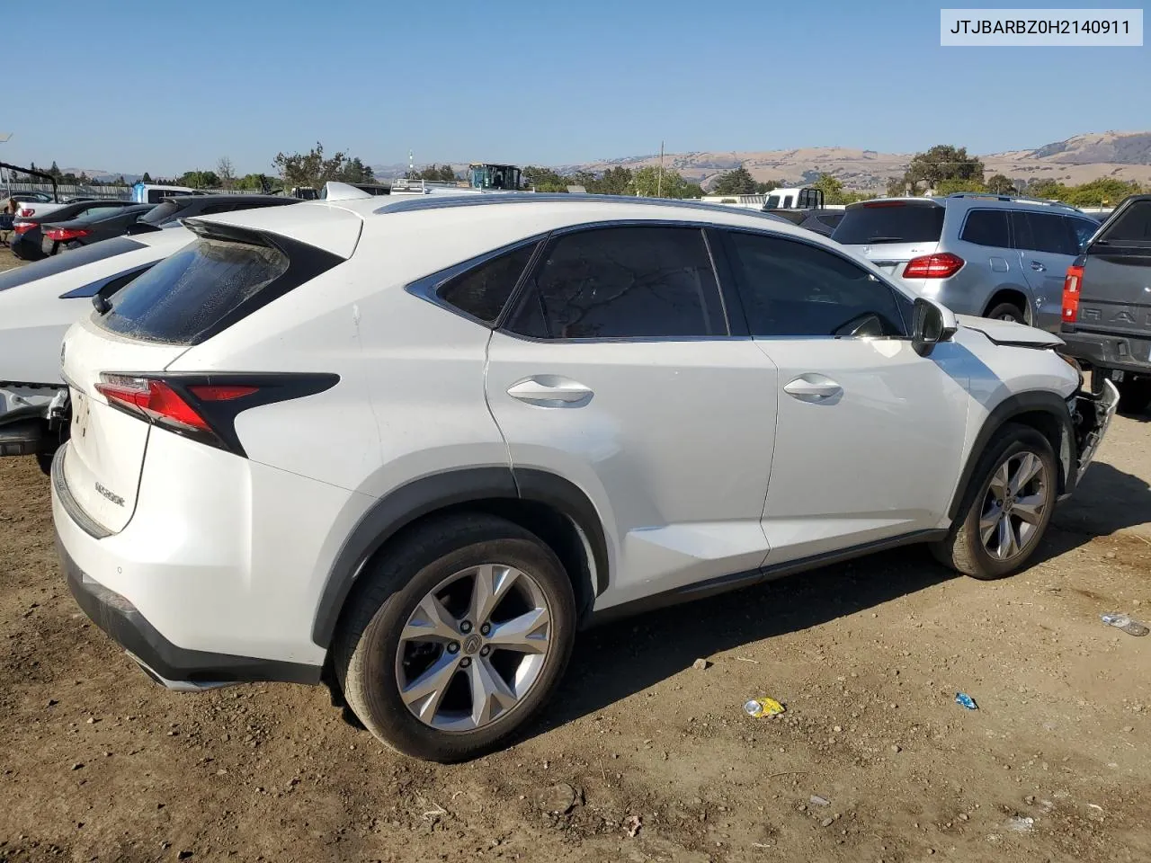 2017 Lexus Nx 200T Base VIN: JTJBARBZ0H2140911 Lot: 74381374