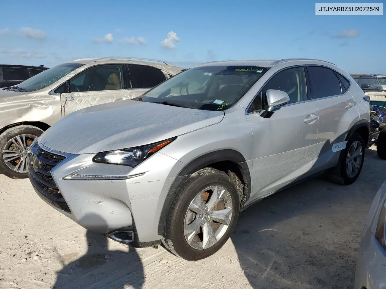 2017 Lexus Nx 200T Base VIN: JTJYARBZ5H2072549 Lot: 74820254