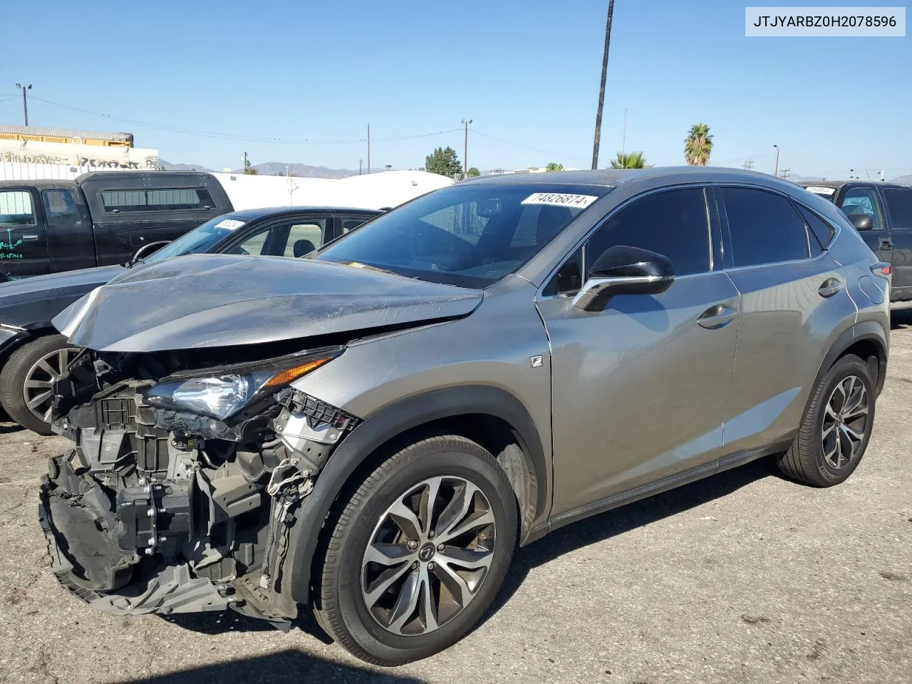 2017 Lexus Nx 200T Base VIN: JTJYARBZ0H2078596 Lot: 74826874