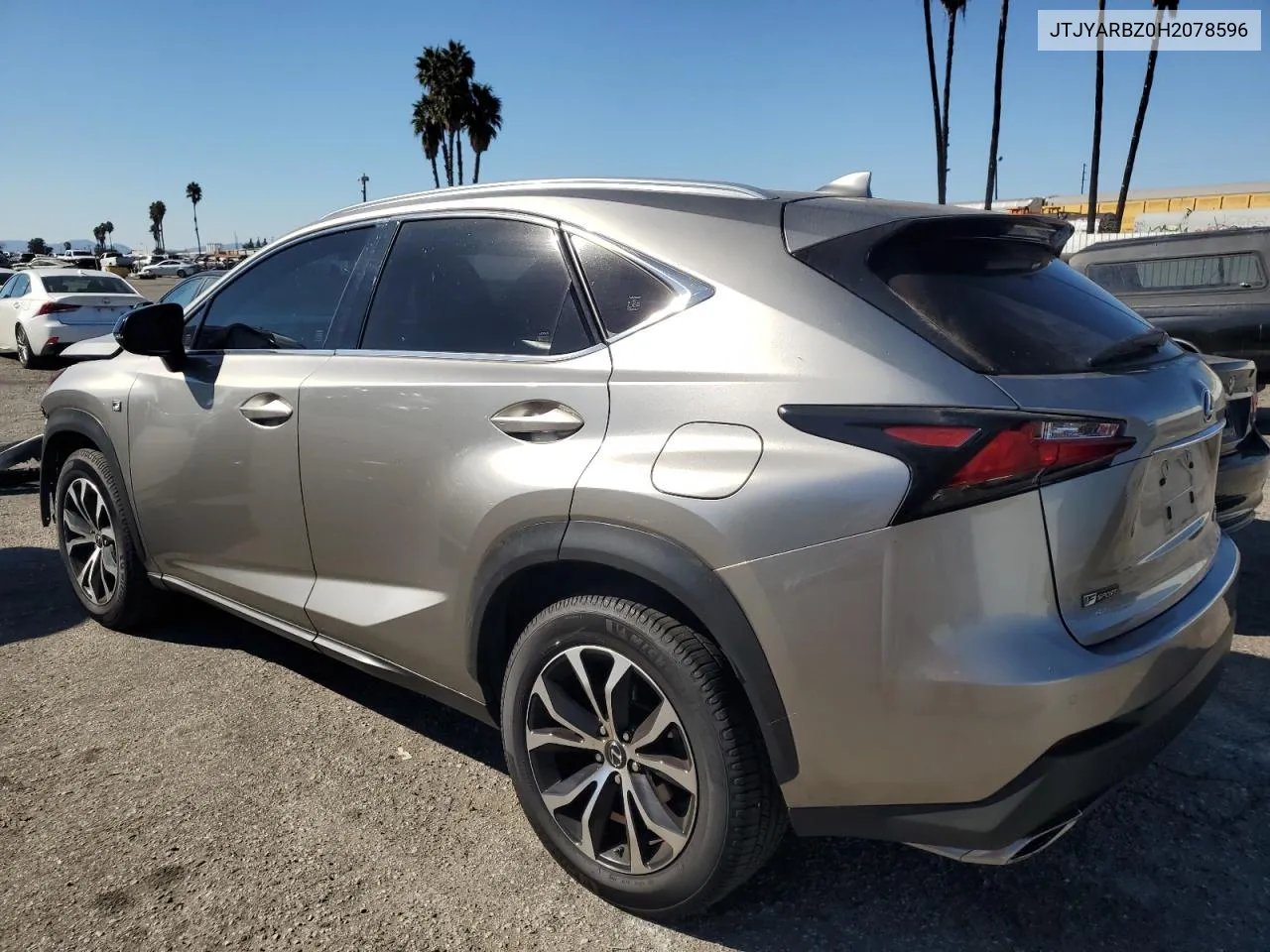 2017 Lexus Nx 200T Base VIN: JTJYARBZ0H2078596 Lot: 74826874