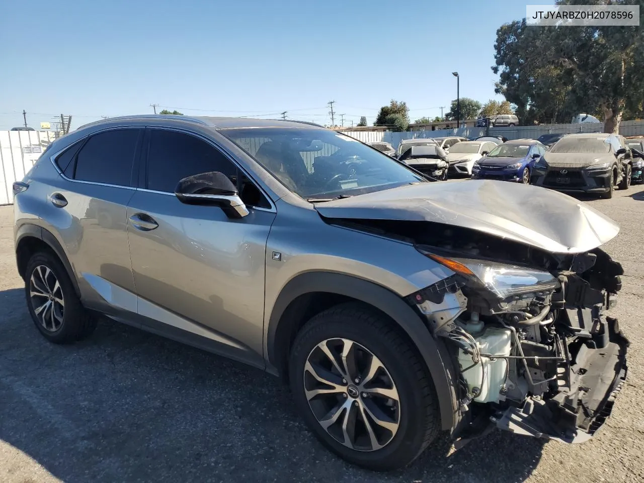 2017 Lexus Nx 200T Base VIN: JTJYARBZ0H2078596 Lot: 74826874