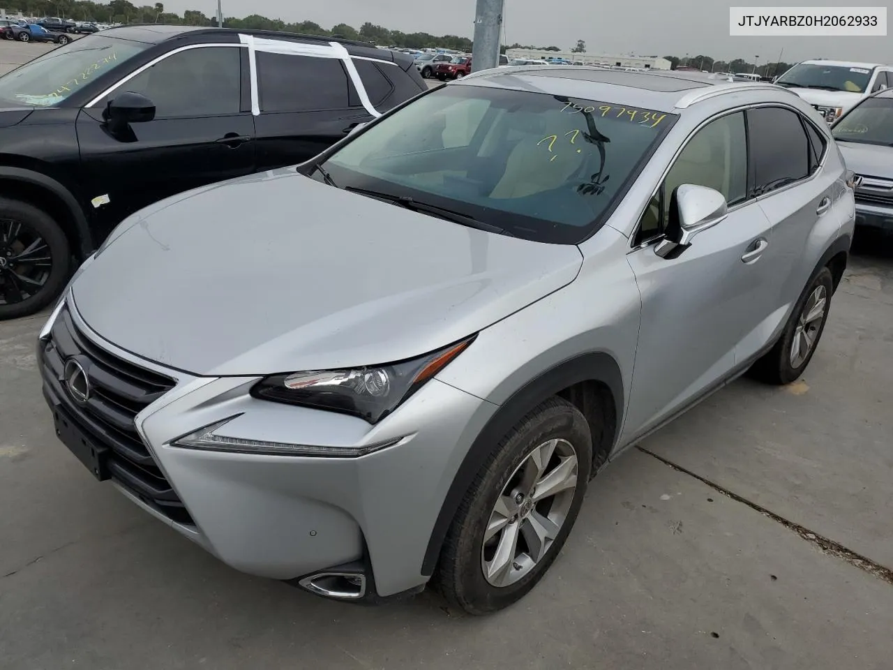 2017 Lexus Nx 200T Base VIN: JTJYARBZ0H2062933 Lot: 75097934